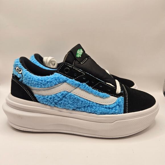 VANS X SESAME STREET WOMEN'S 8 OLD SKOOL SNEAKERS COOKIE MONSTER NWOB - Picture 4 of 6